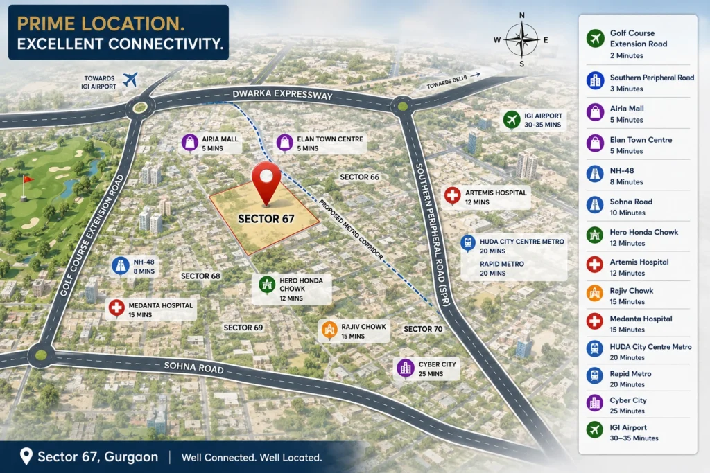 Smartworld Sector 67 Location